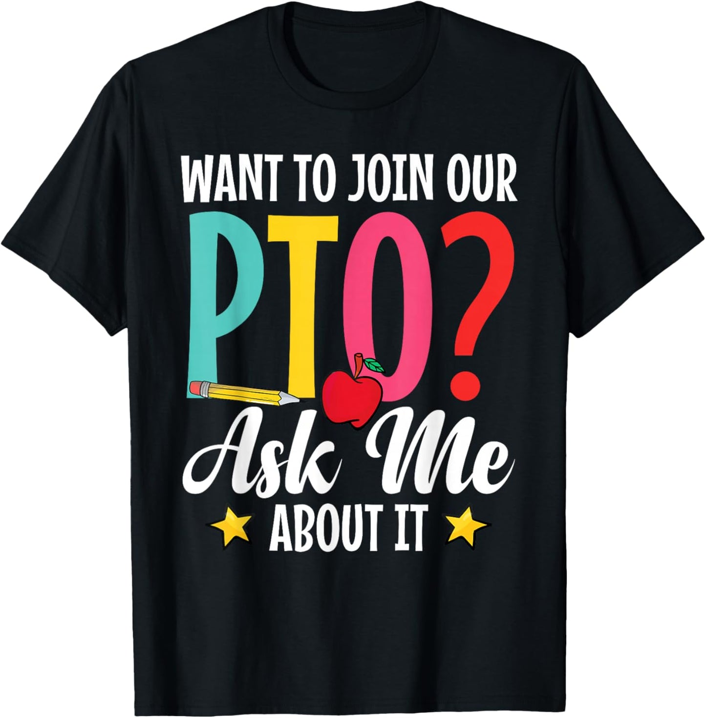 Parent Teacher Organization Parent School Volunteer PTO Crew T-Shirt - T-Shirt | Black