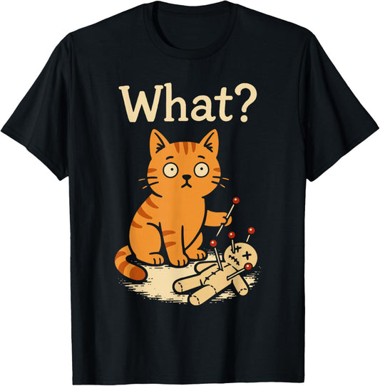 Novelty Graphic Men Kids Women Funny Cat T-Shirt - T-Shirt | Black