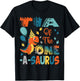 Tia Of The One-A-Saurus 2Nd Birthday Dinosaur Party T-Shirt - T-Shirt | Black