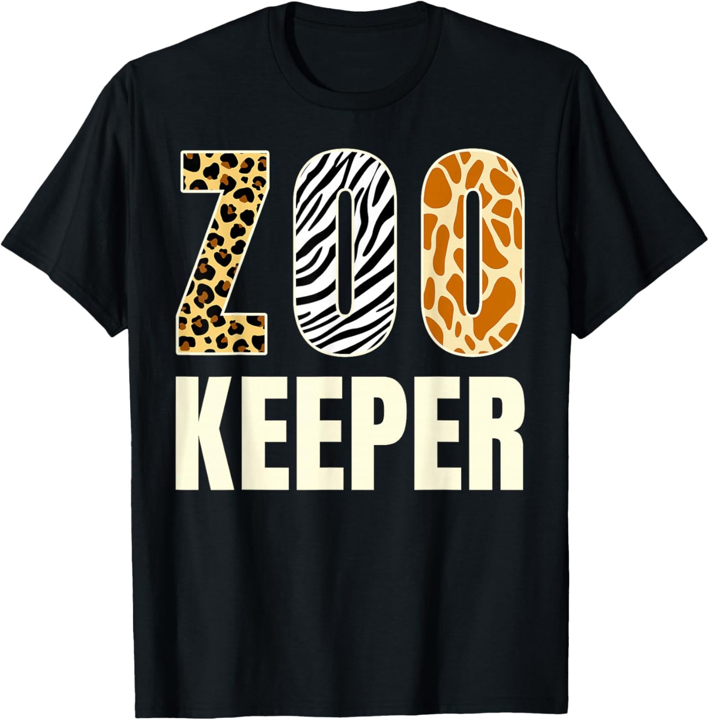 Zookeeper Zoo Animals Savanna Safari Funny Halloween Costume T-Shirt - T-Shirt | Black