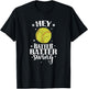 Hey Batter Batter Swing Softball T-Shirt - T-Shirt | Black