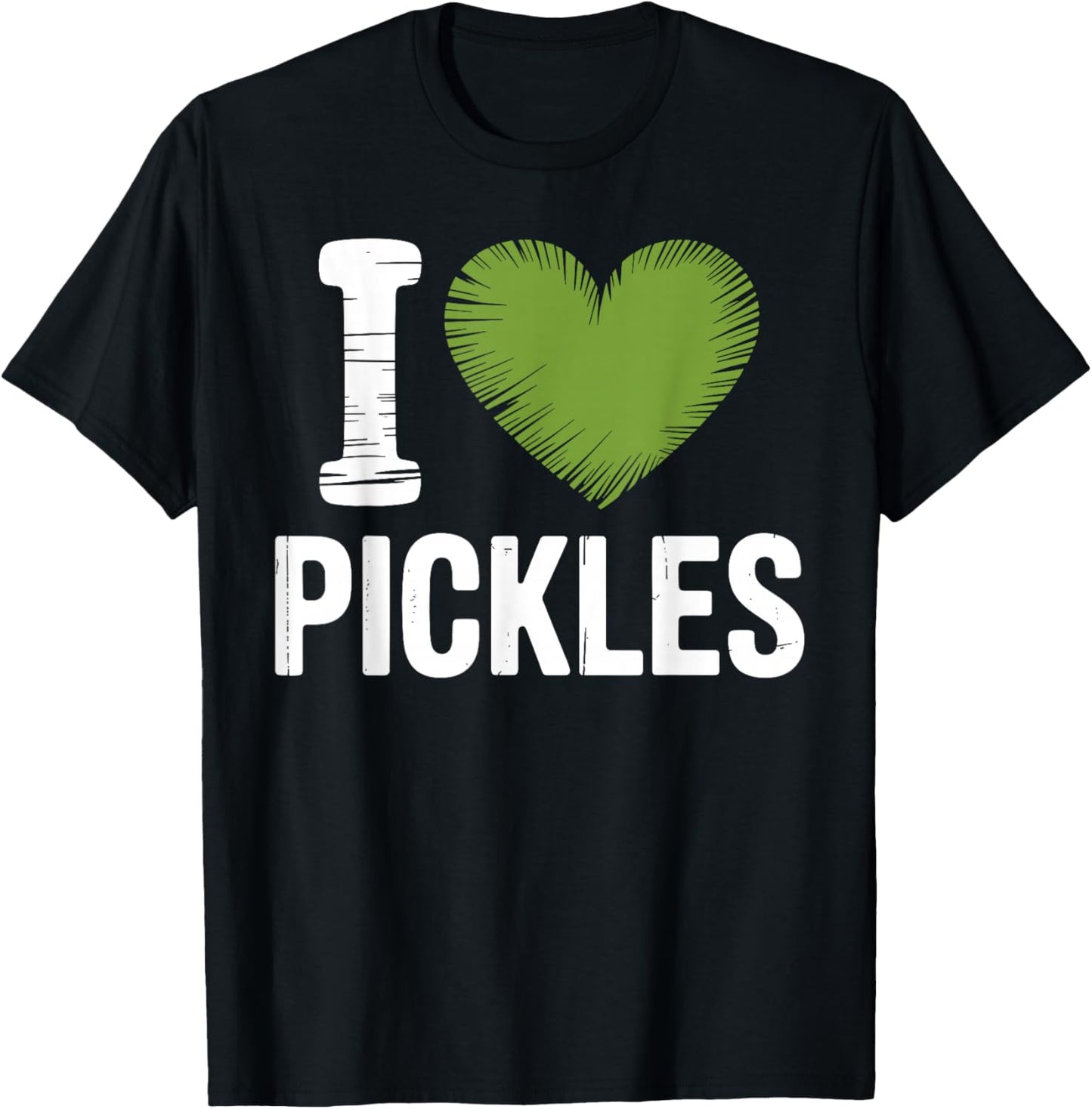 Funny Pickle Art Women Kids Dill Pickle Lover T-Shirt - T-Shirt | Black