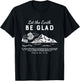 Let The Earth Be Glad - Psalm 96: 11-12 T-Shirt - T-Shirt | Black