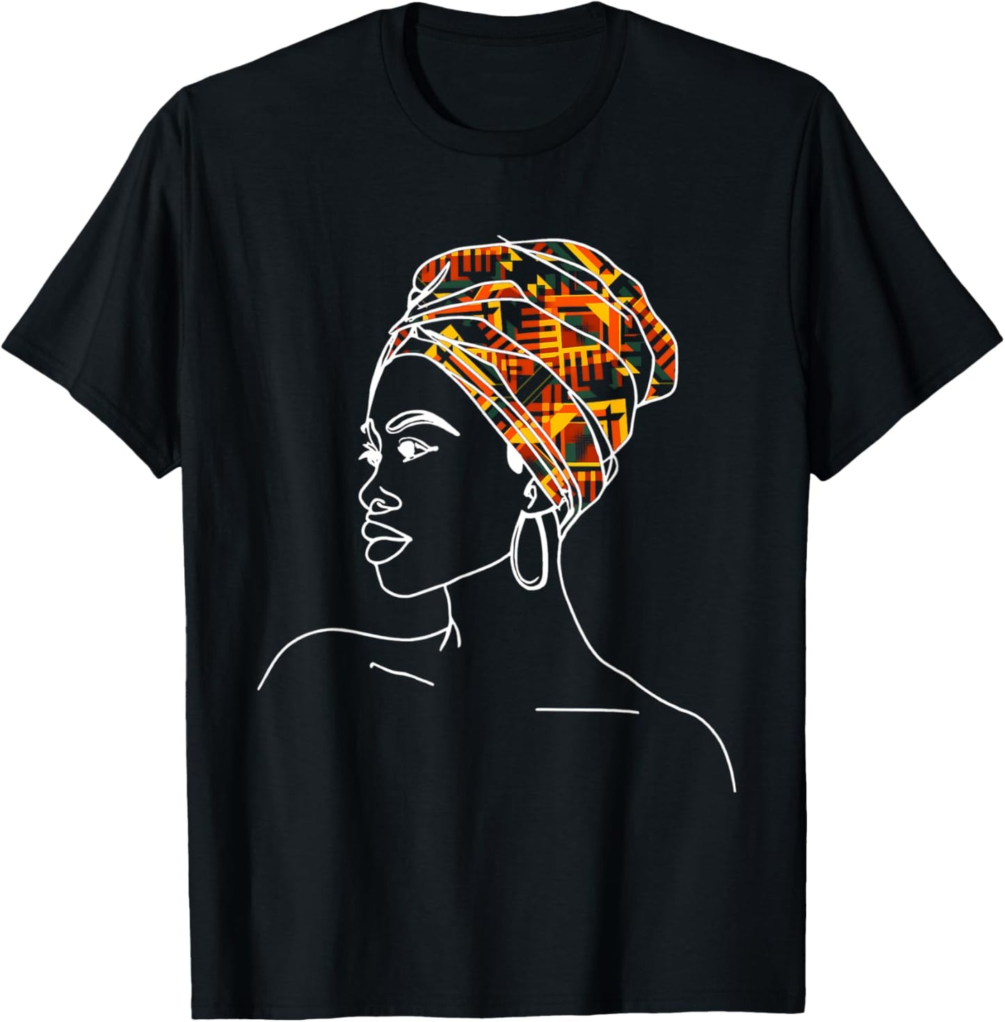 Kente Tribal Africa Dashiki Print African Lover Damen T-Shirt - T-Shirt | Black