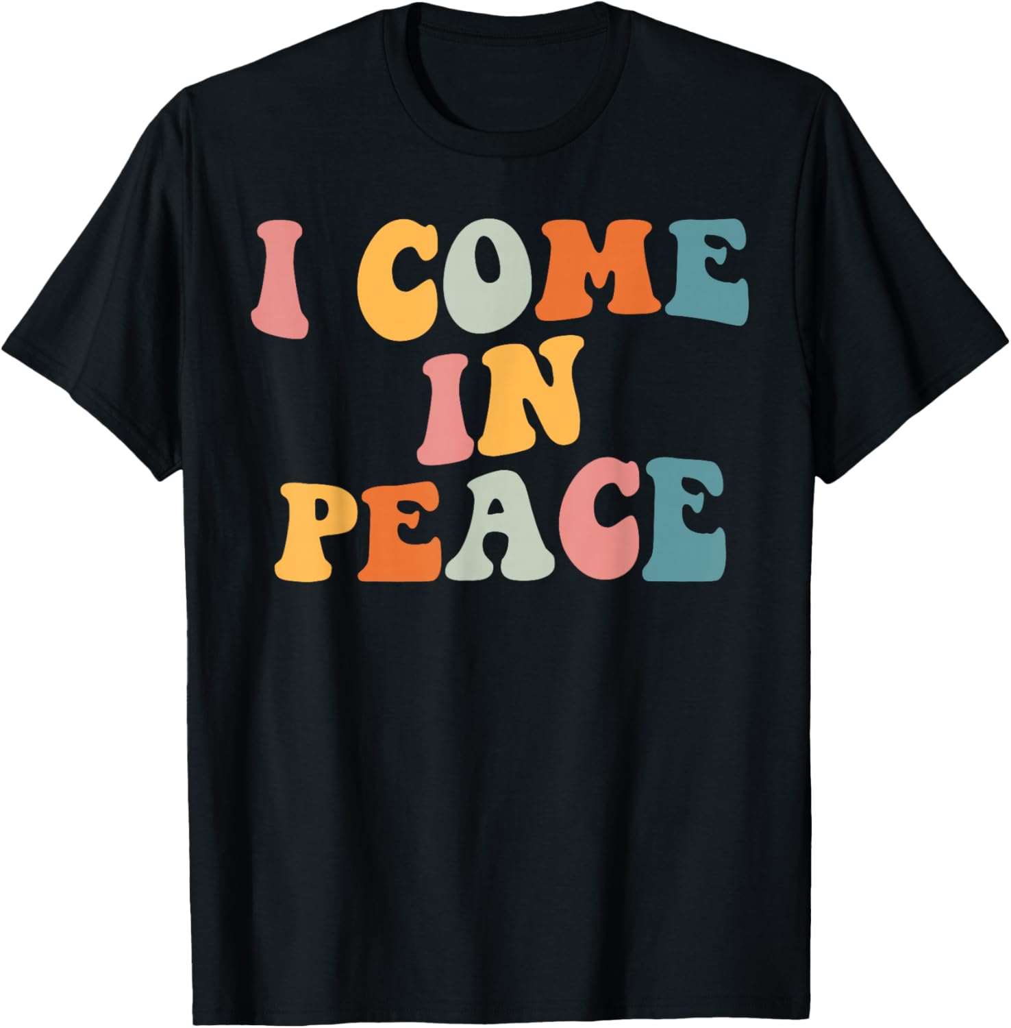 I Come in Peace Im Peace Couples Costume Women T-Shirt - T-Shirt | Black