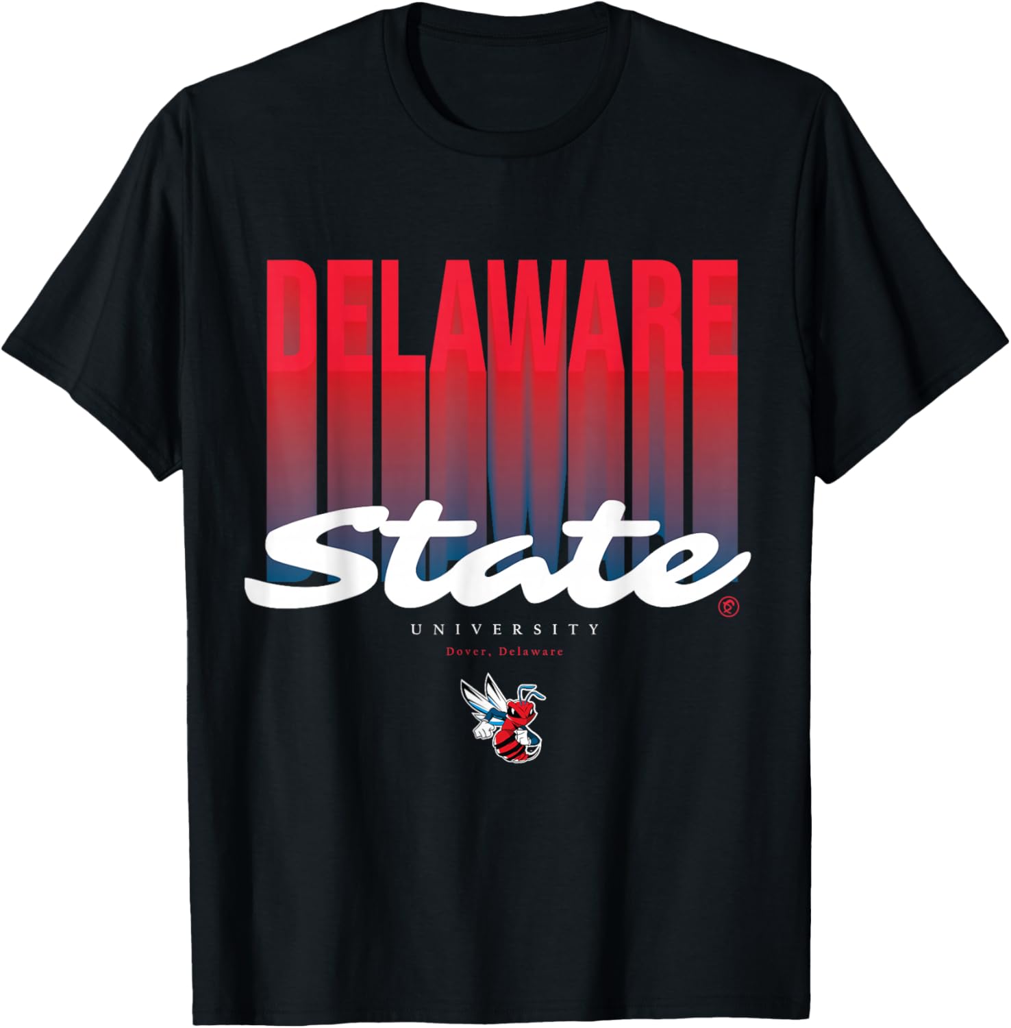 The Yard Essentials - Delaware State University - DSU Fade T-Shirt - T-Shirt | Black