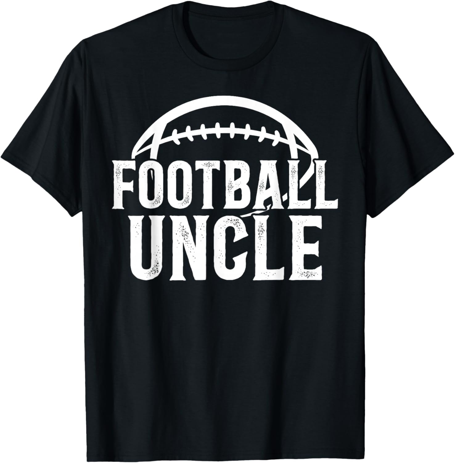 Football Uncle Of A Football Player Uncle T-Shirt - T-Shirt | Black