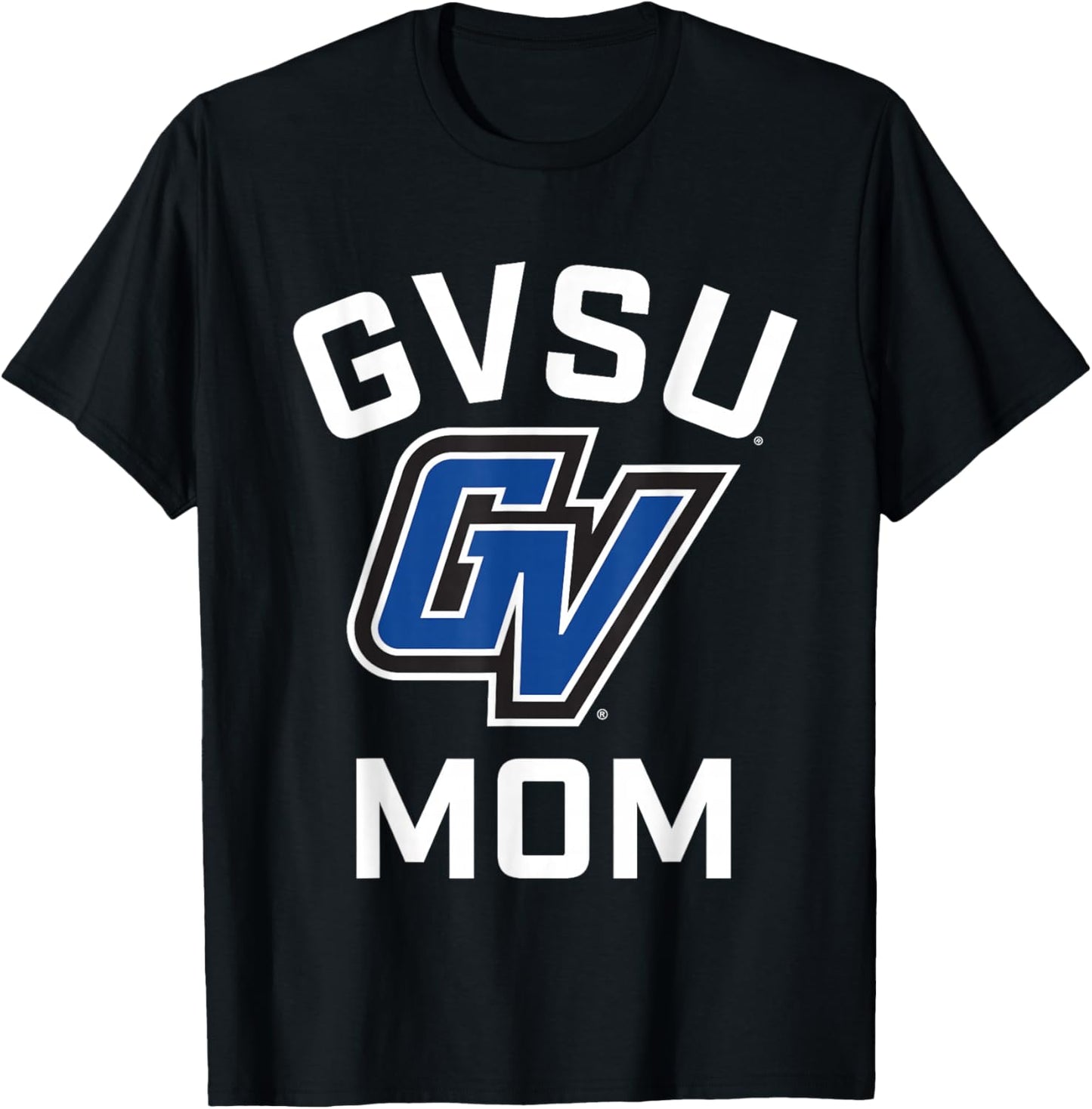 Grand Valley State University GVSU Lakers Arched Mom T-Shirt - T-Shirt | Black