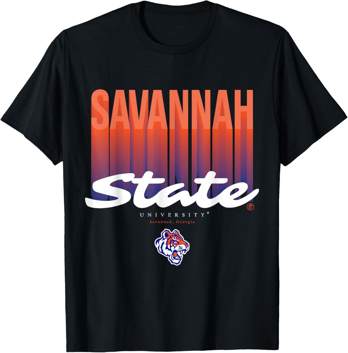 The Yard Essentials - Savannah State University - SSU Fade T-Shirt - T-Shirt | Black