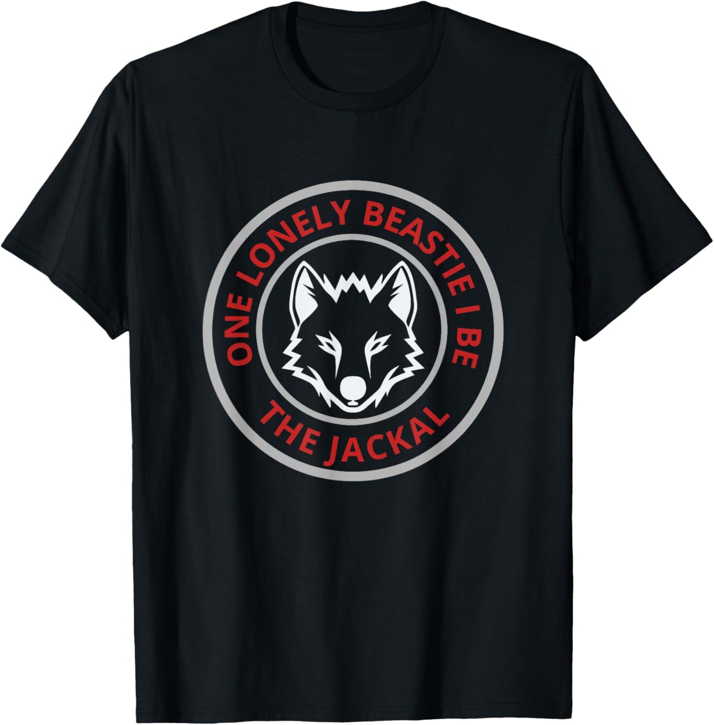 The Jackal a Lone Beast I for Animalist and T-Shirt - T-Shirt | Black