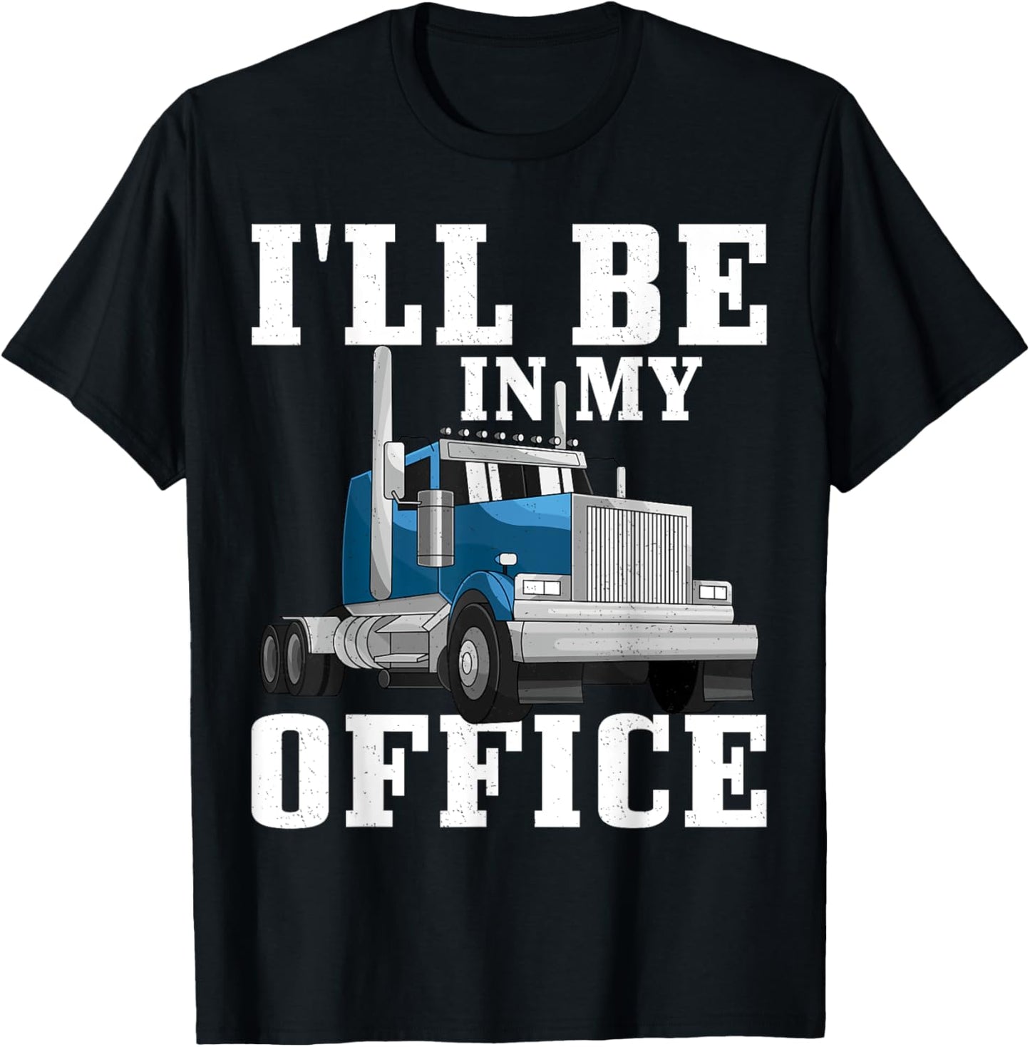 Truck Driver Art Dad Women Trucking CDL Trucker T-Shirt - T-Shirt | Black