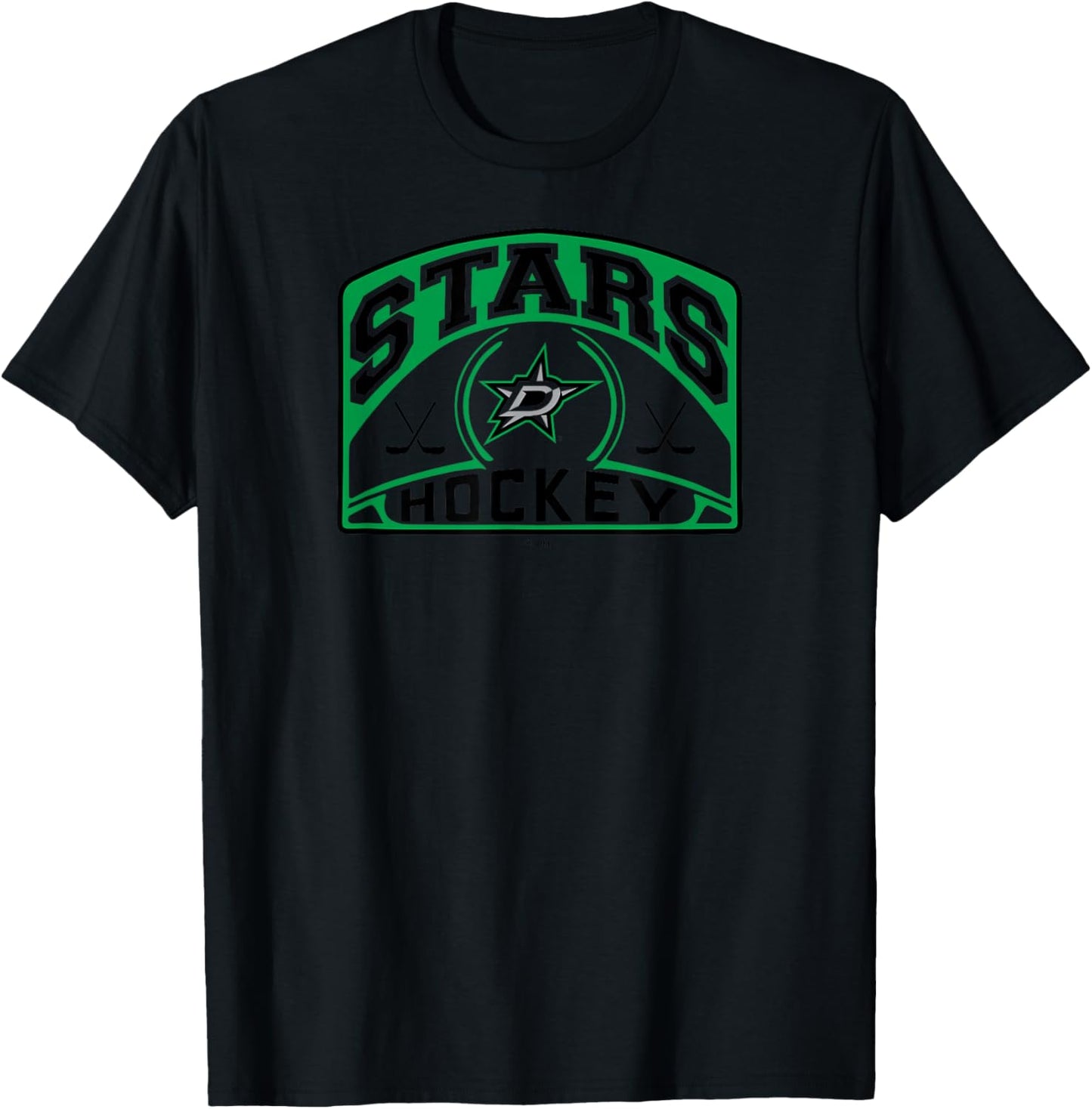 Dallas Stars Glide White Officially Licensed T-Shirt - T-Shirt | Black