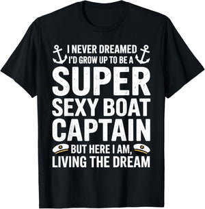 Best Boat Art Women Kids Captain Boating Boat Lover T-Shirt - T-Shirt | Black