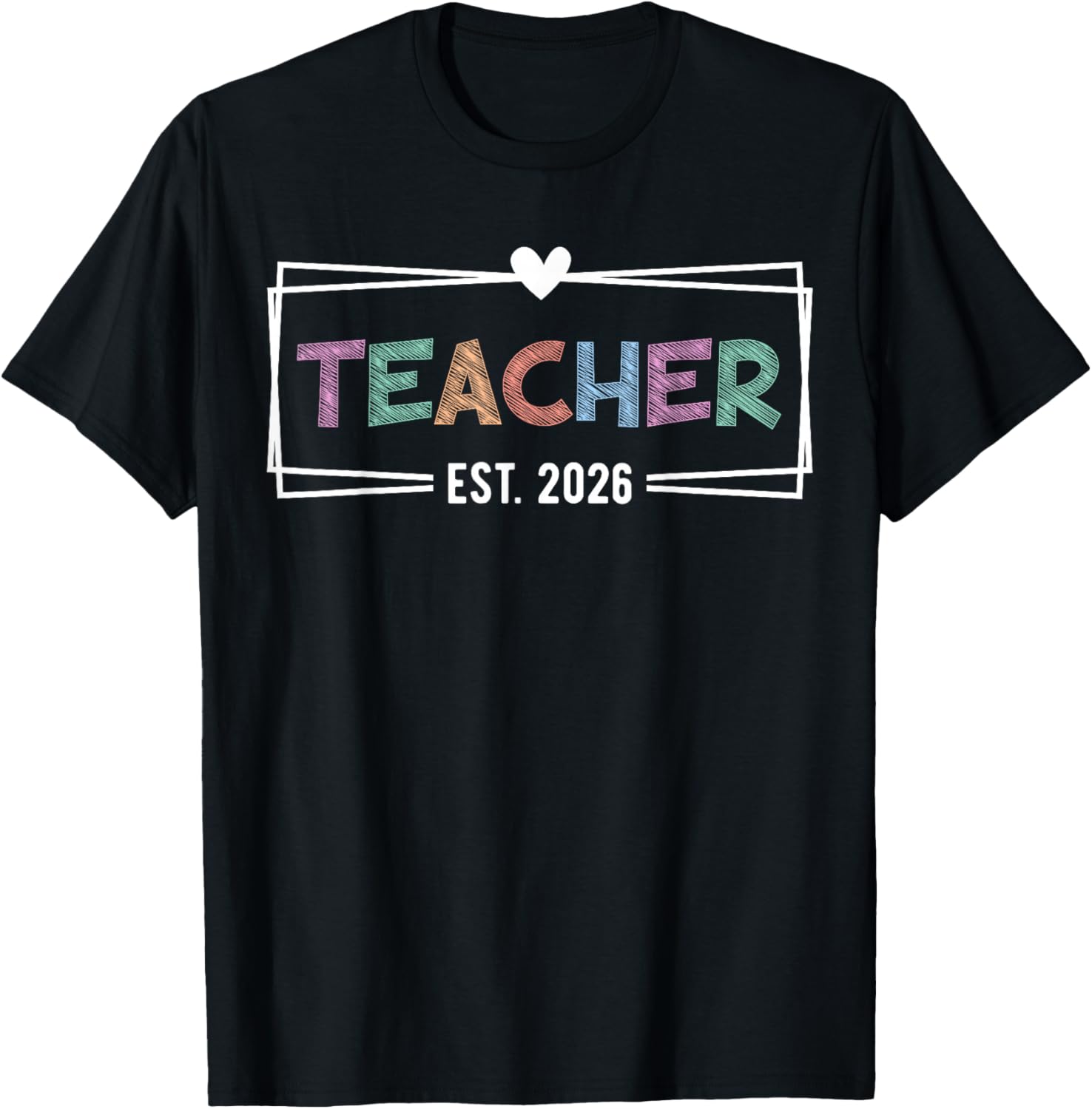 Teacher Est 2026 Promoted to School Teacher 2026 T-Shirt - T-Shirt | Black