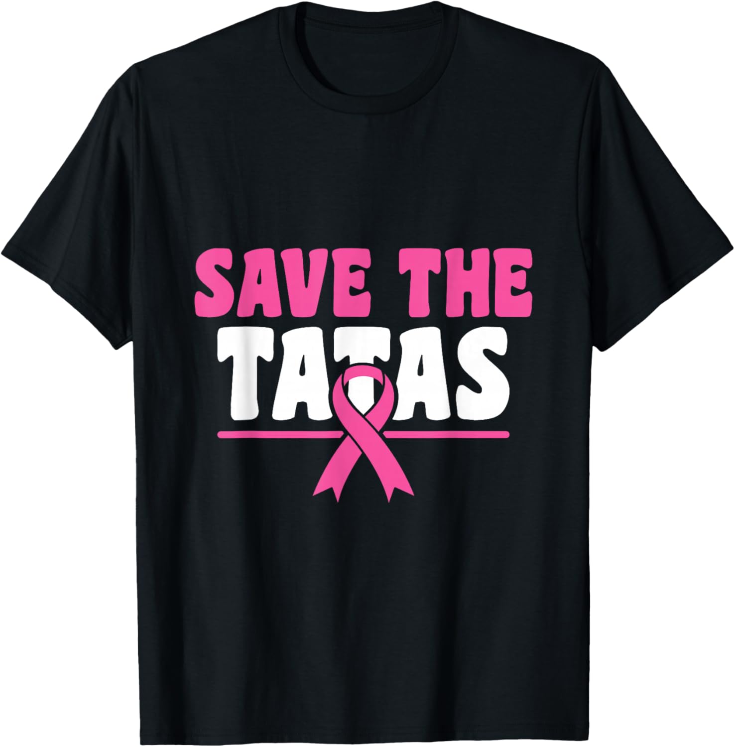 Save The Tatas - Breast Cancer Awareness T-Shirt - T-Shirt | Black