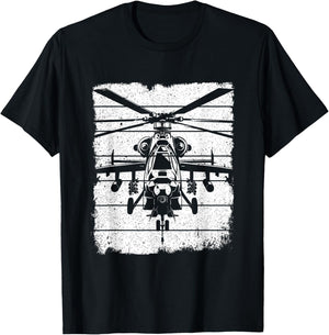 Fighter Helicopter T-Shirt - T-Shirt | Black
