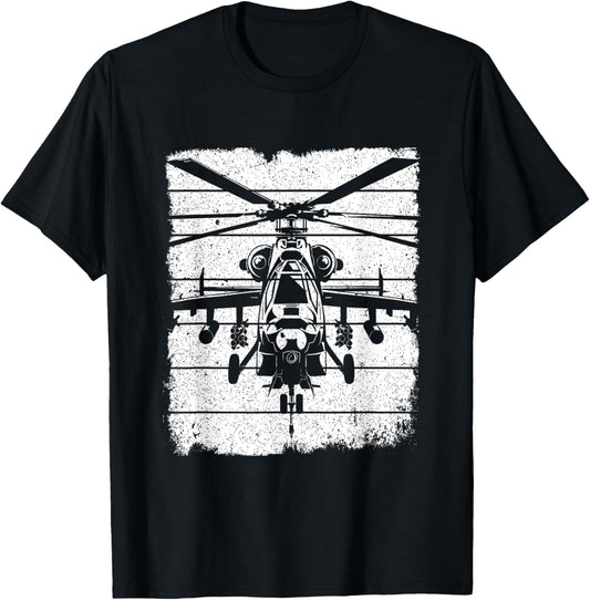 Fighter Helicopter T-Shirt - T-Shirt | Black