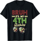 Kids Bruh My 4th Birthday Camo Sunglasses 4 Bday Boys Girls Kids T-Shirt - T-Shirt | Black