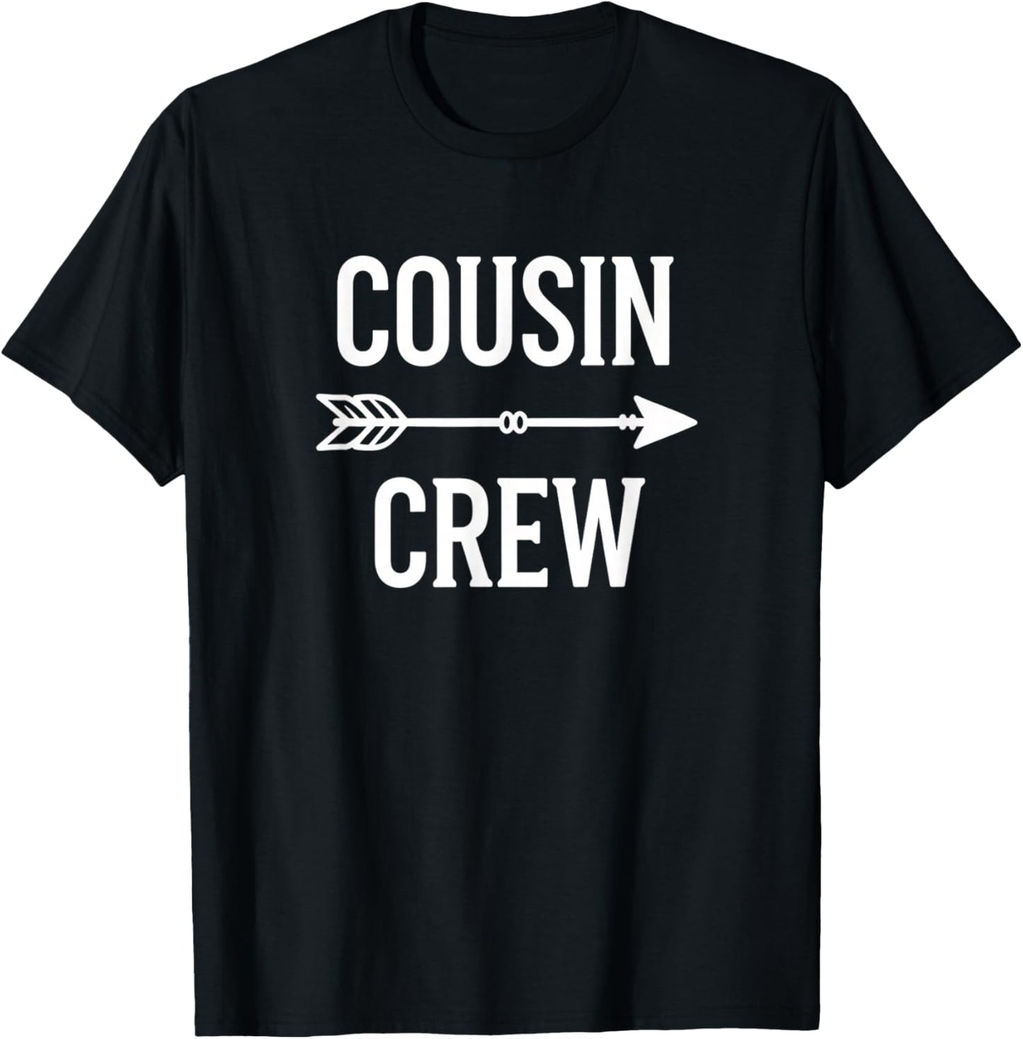 Cousin Crew Kids Family Reunion Cousin Arrow T-Shirt - T-Shirt | Black