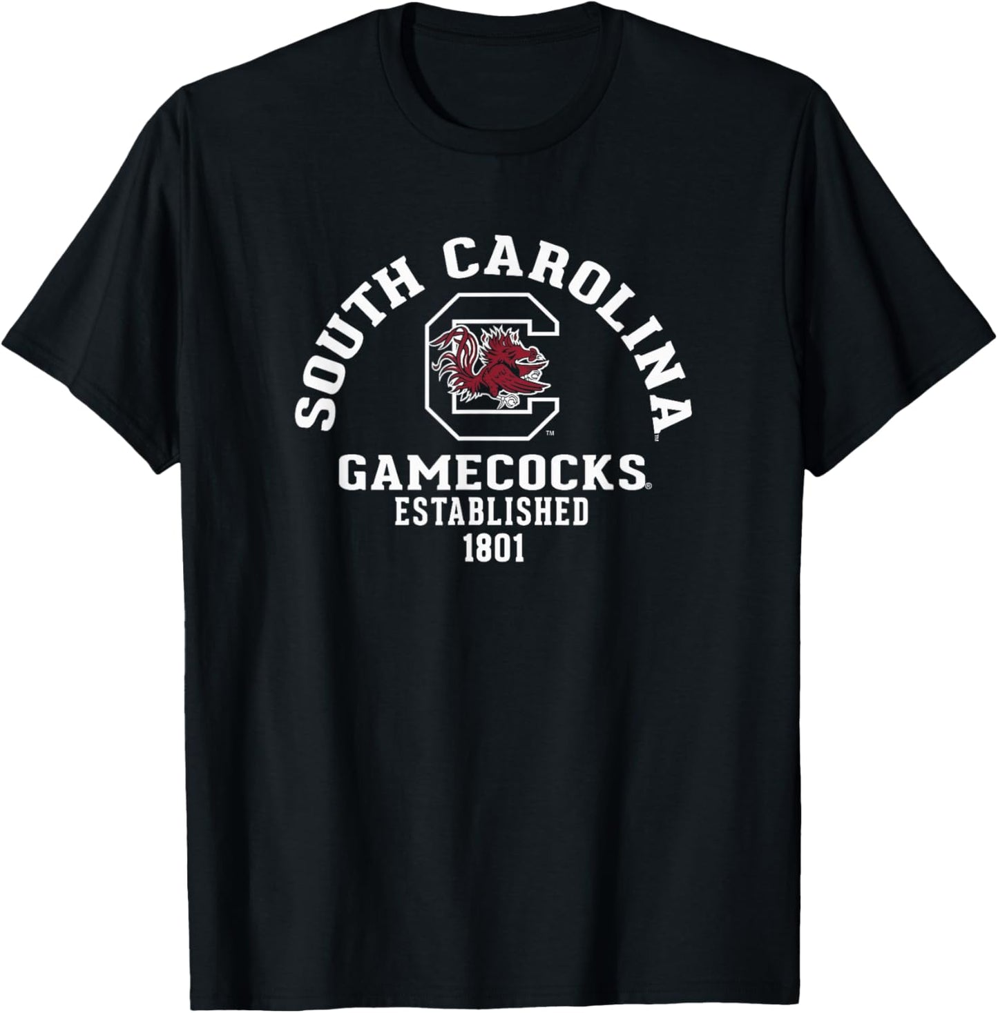 South Carolina Gamecocks Wondrous Black Officially Licensed T-Shirt - T-Shirt | Black