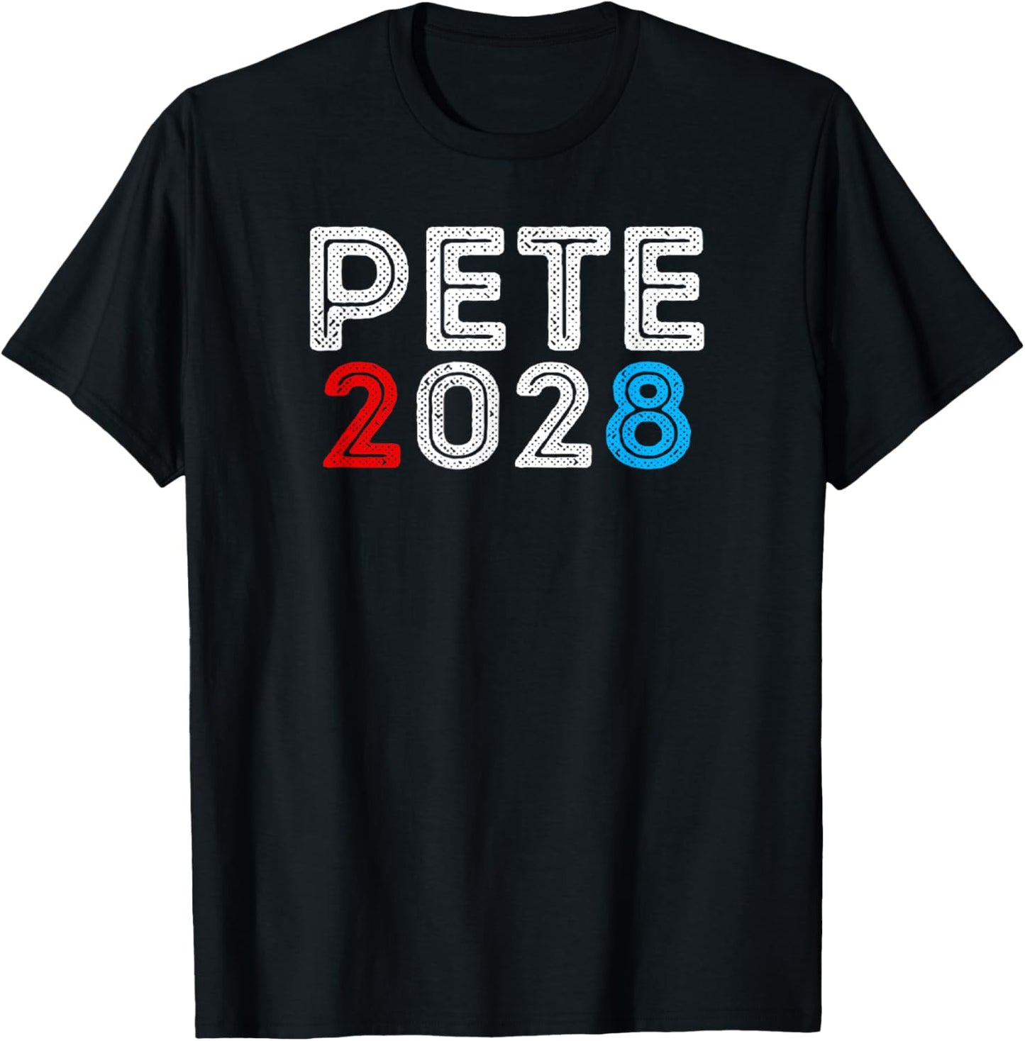 Pete 2028 Pete For President Buttigieg Vote T-Shirt - T-Shirt | Black