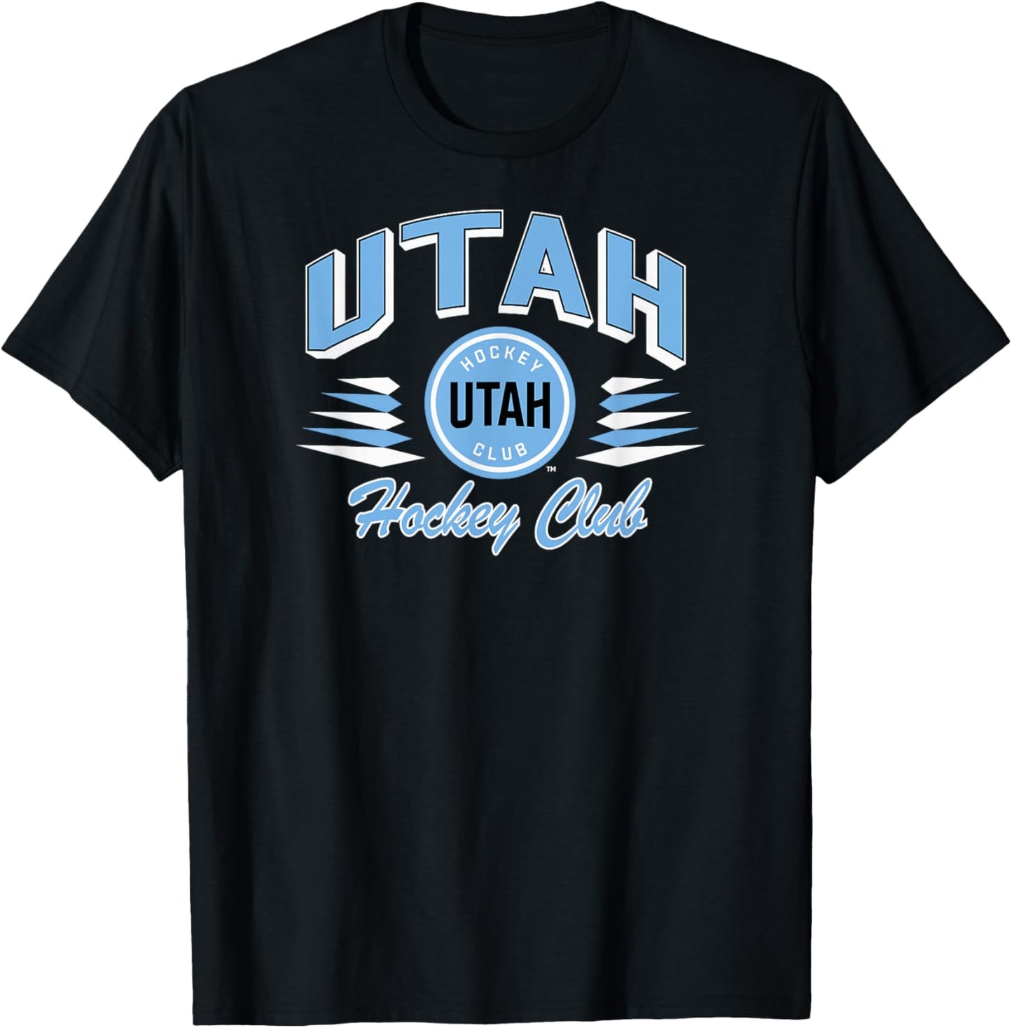 Utah Hockey Club Retro Diamond Dark Heather T-Shirt - T-Shirt | Black