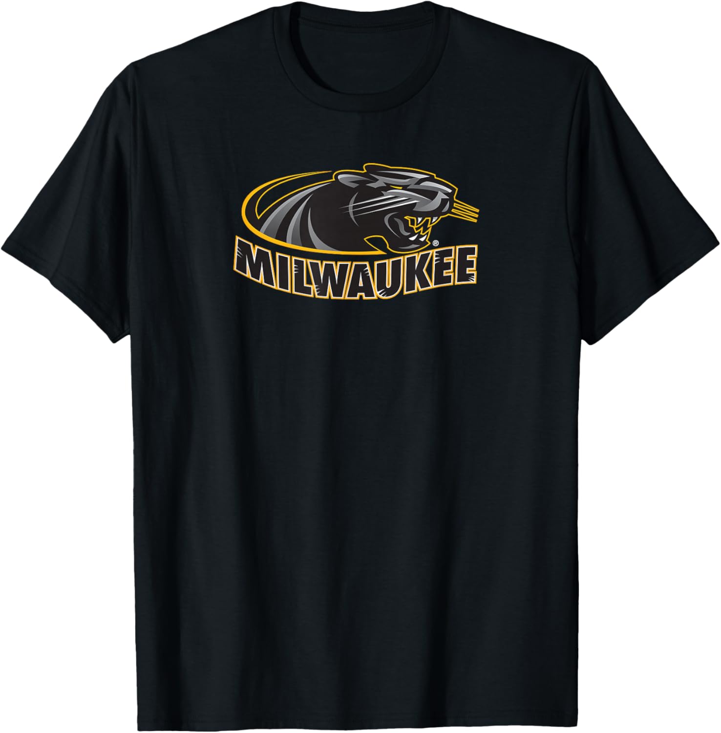 UW Milwaukee Panthers Athletic Primary T-Shirt - T-Shirt | Black