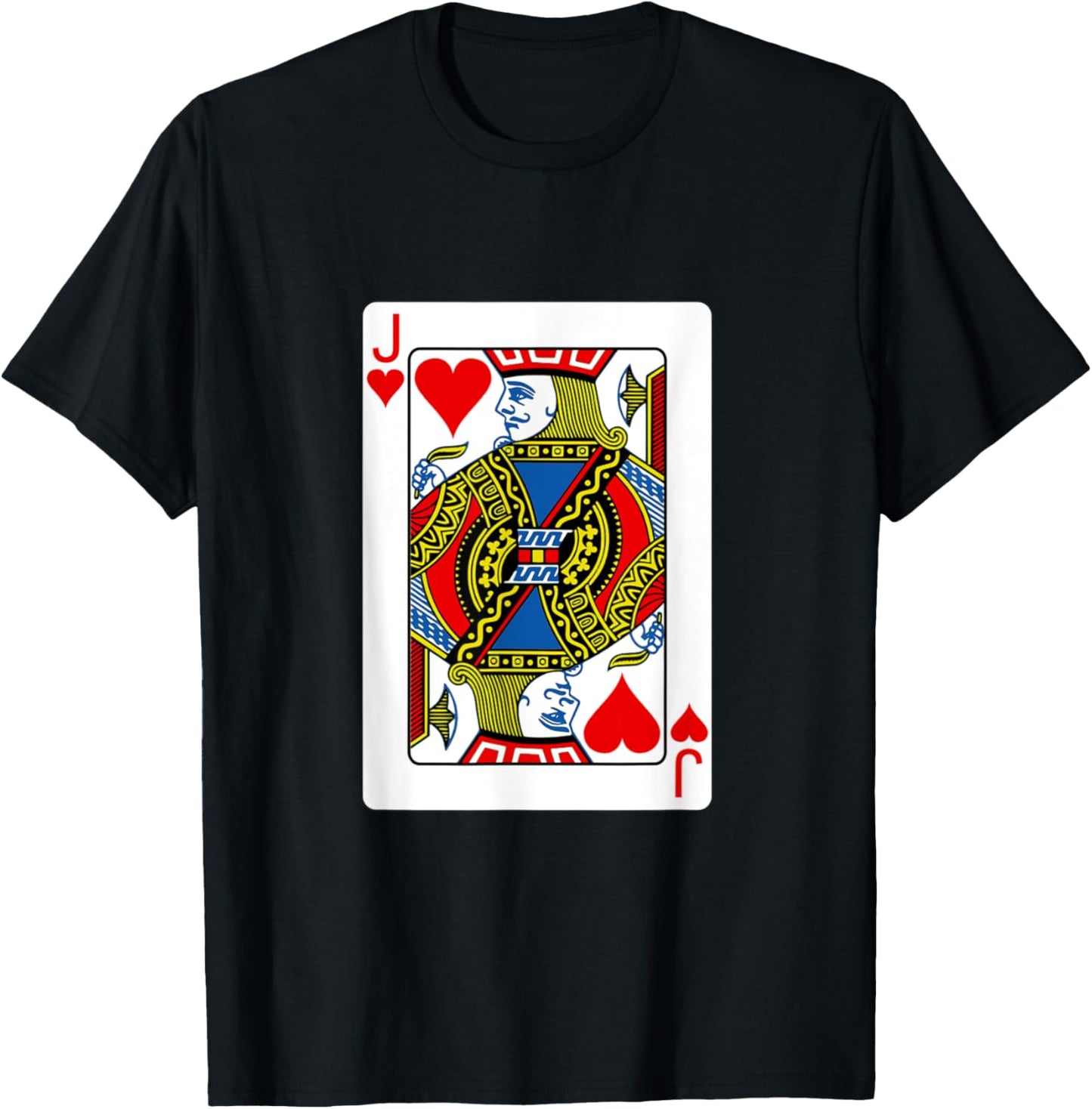 funny halloween shirt 2025 Jack Playing Card Costume fun T-Shirt - T-Shirt | Black