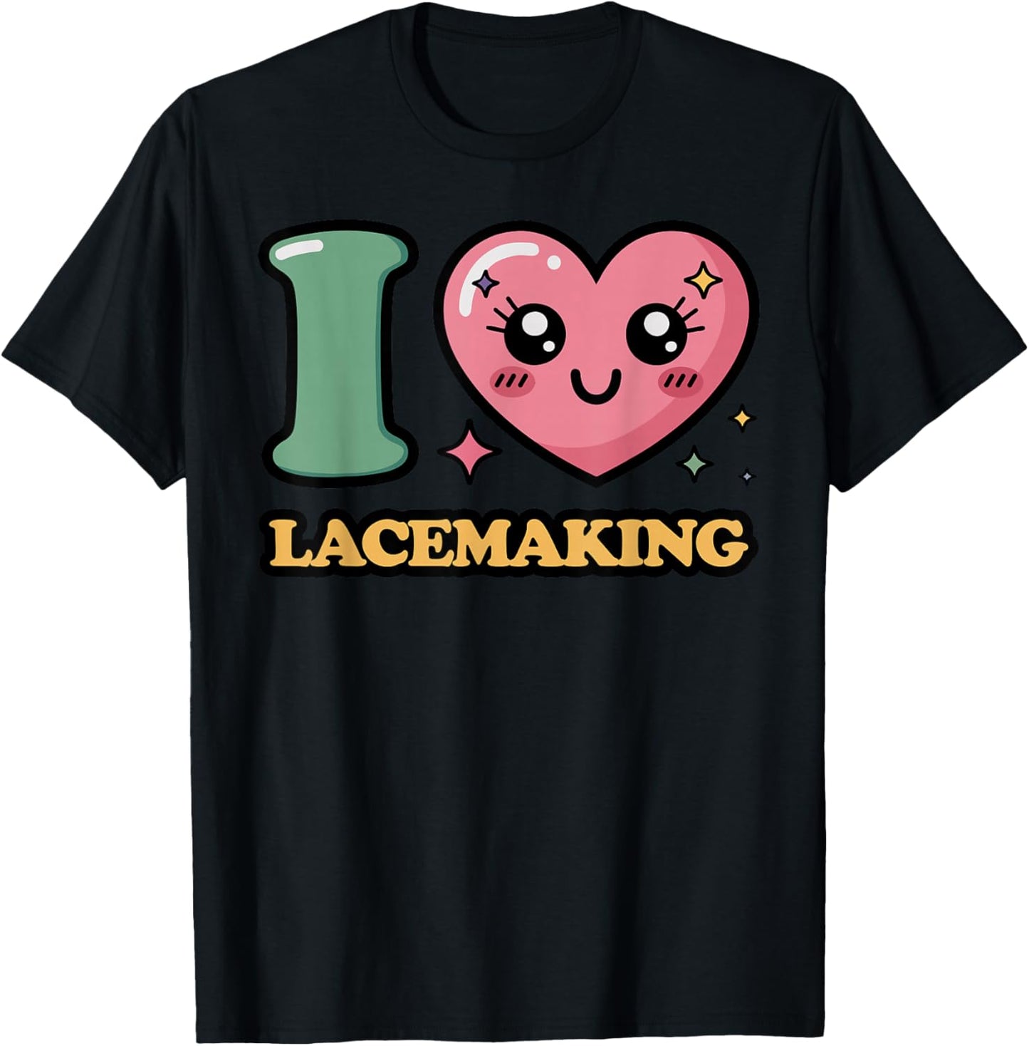 Ich Liebe Klöppeln T-Shirt - T-Shirt | Black