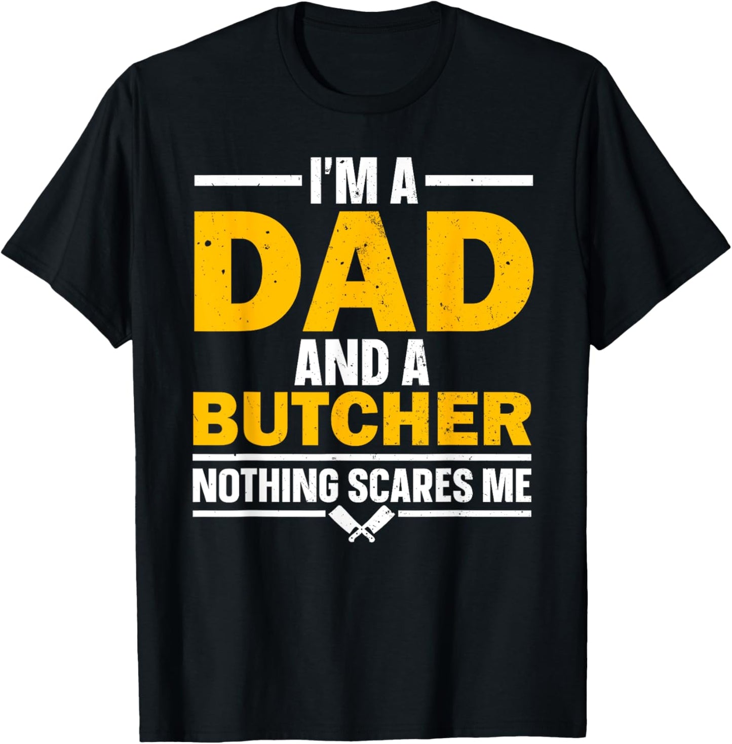 Funny Butcher Art Dad Meat Cutter Butchery Butcher T-Shirt - T-Shirt | Black