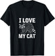 I Love My Cat, Funny Raccoon Woodland Creature T-Shirt - T-Shirt | Black