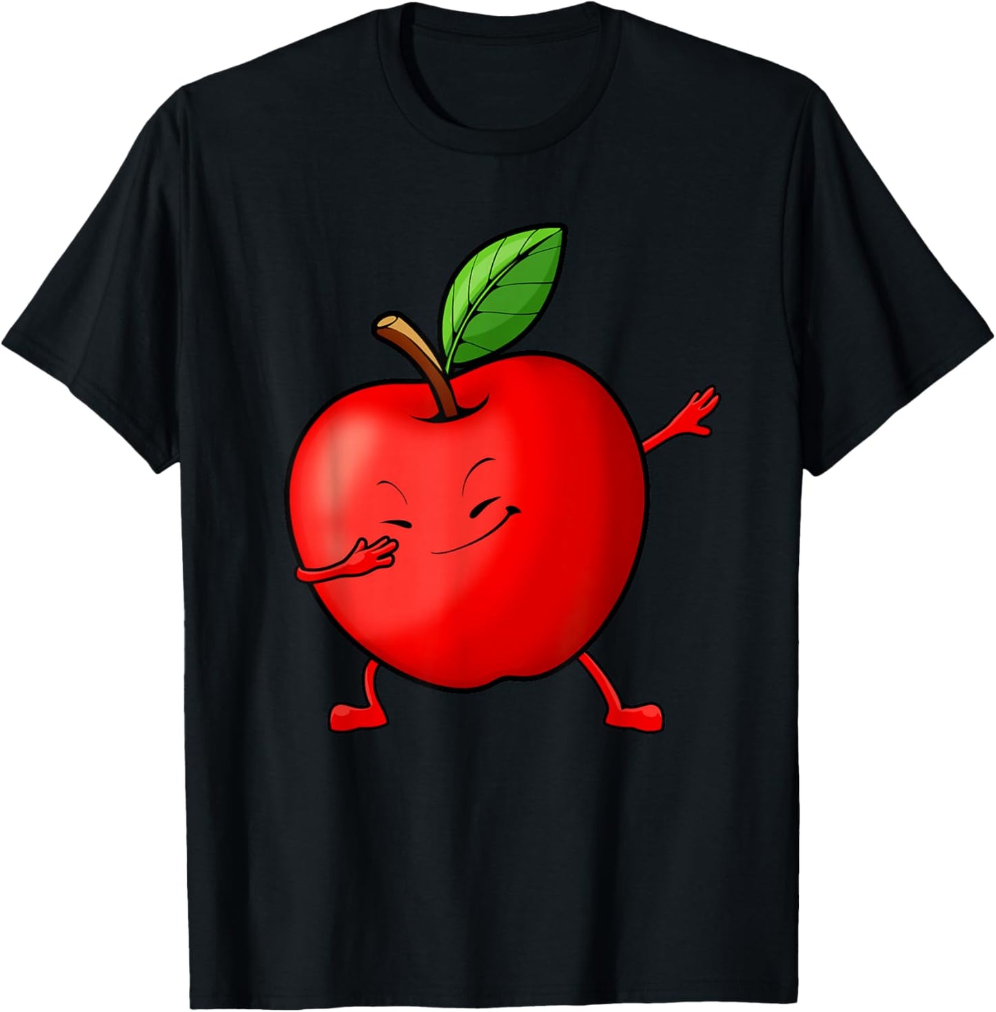 Apple Design For Boys Kids Toddler Fruit Apple Picking Apple T-Shirt - T-Shirt | Black