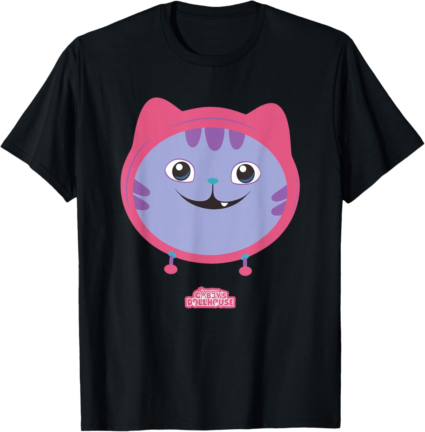 Gabby’s Dollhouse DJ Catnip Smile T-Shirt - T-Shirt | Black