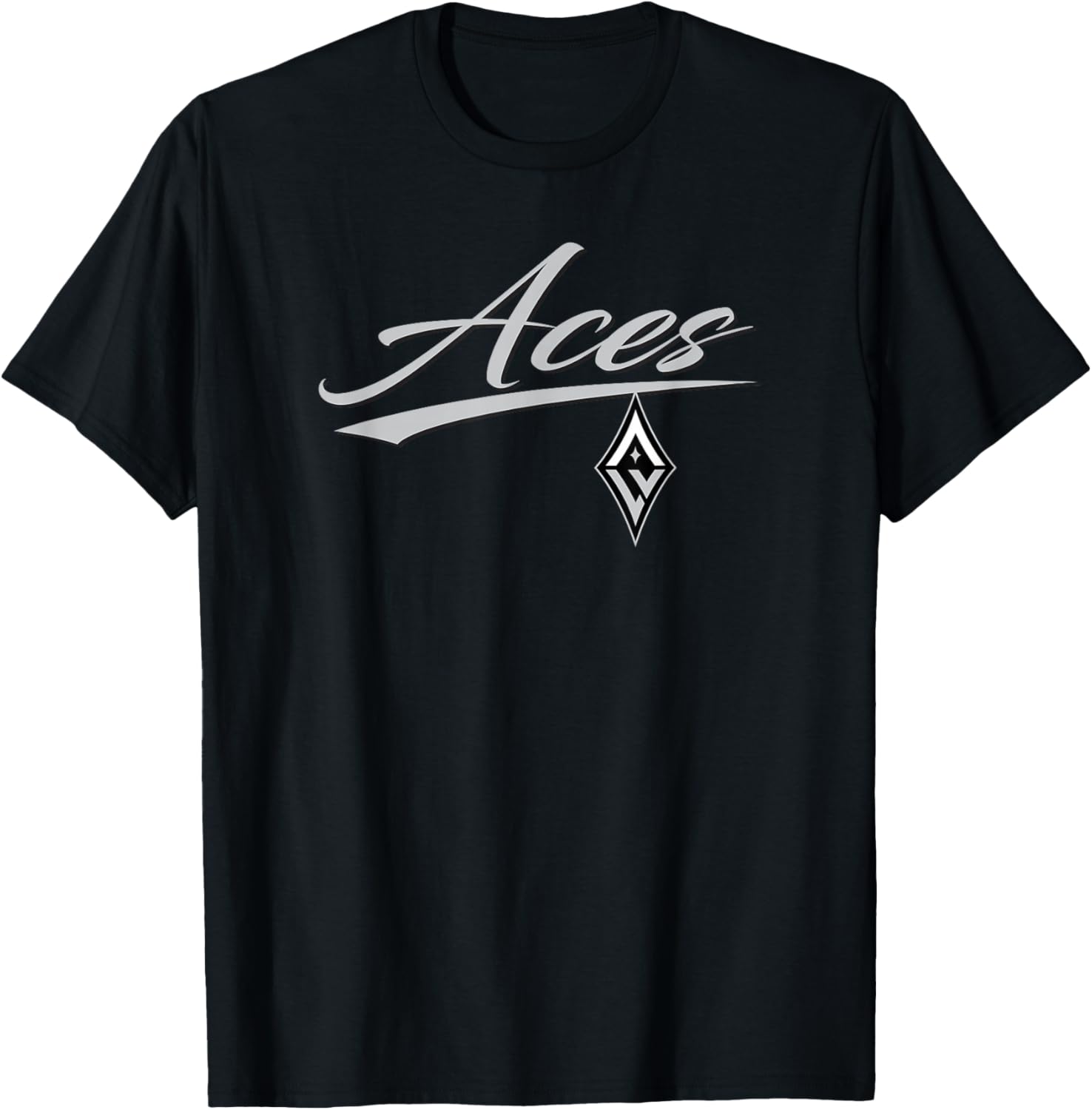 Las Vegas Aces WNBA Team , Black, Small, Classic Fit, , Short Sleeve, -Adults T-Shirt - T-Shirt | Black