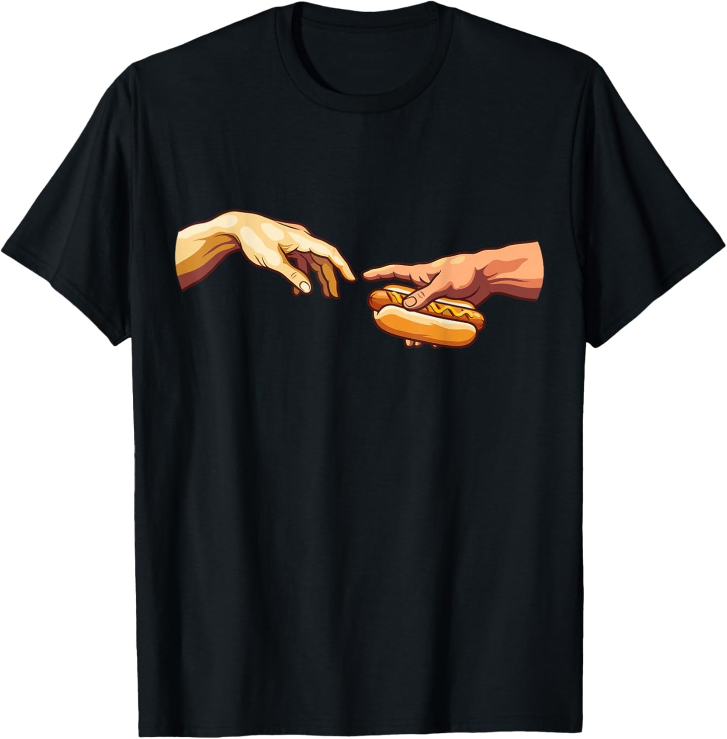 Hot Dog The Creation Funny T-Shirt - T-Shirt | Black