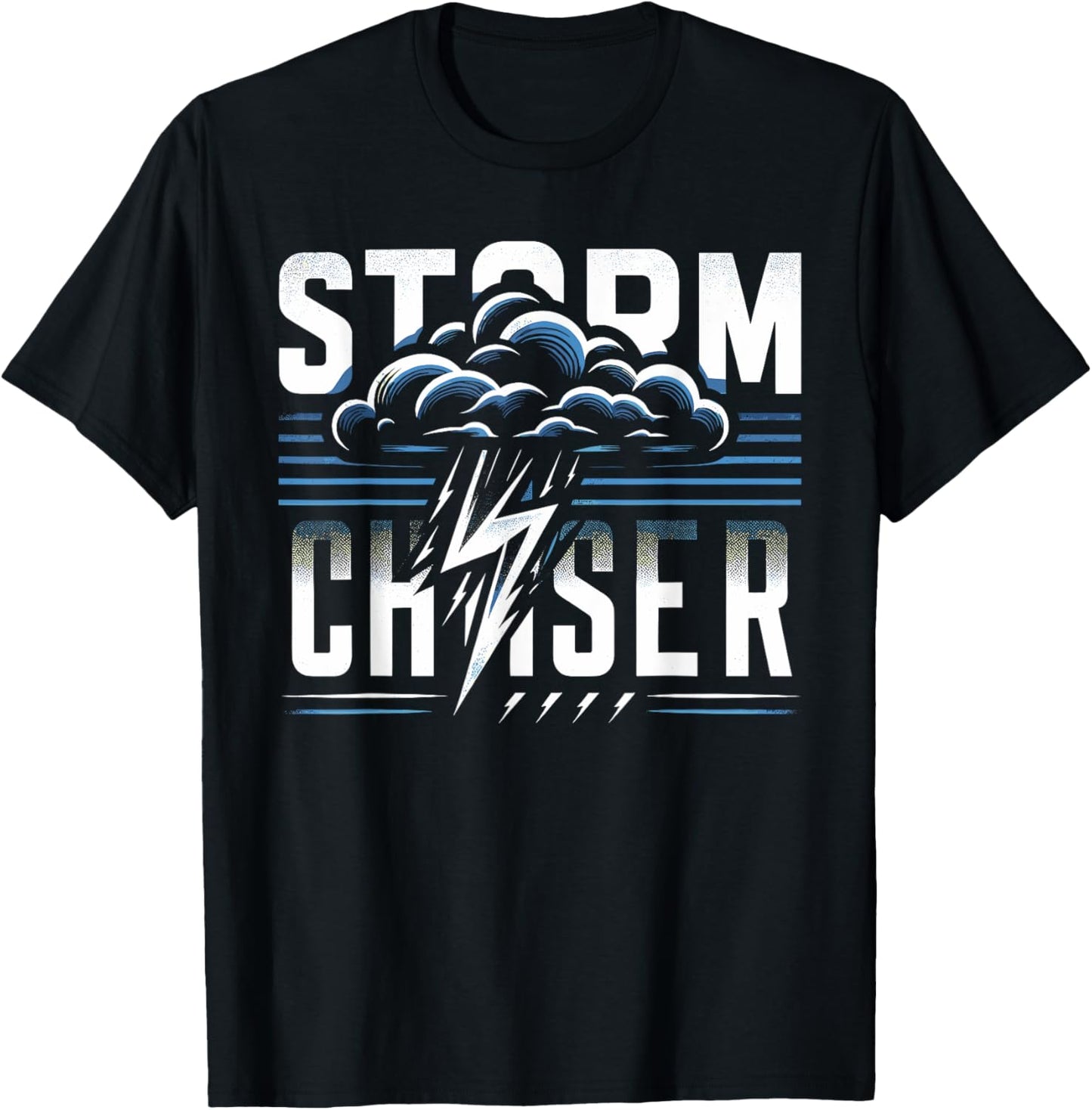Storm Chaser T Shirt Design for Weather Enthusiasts T-Shirt - T-Shirt | Black