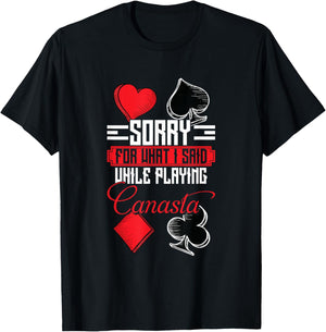 Canasta Champion Funny Canasta Player Card Game Canasta T-Shirt - T-Shirt | Black