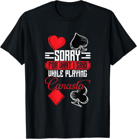 Canasta Champion Funny Canasta Player Card Game Canasta T-Shirt - T-Shirt | Black