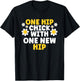 One Hip Chick With One New Hip T-Shirt - T-Shirt | Black