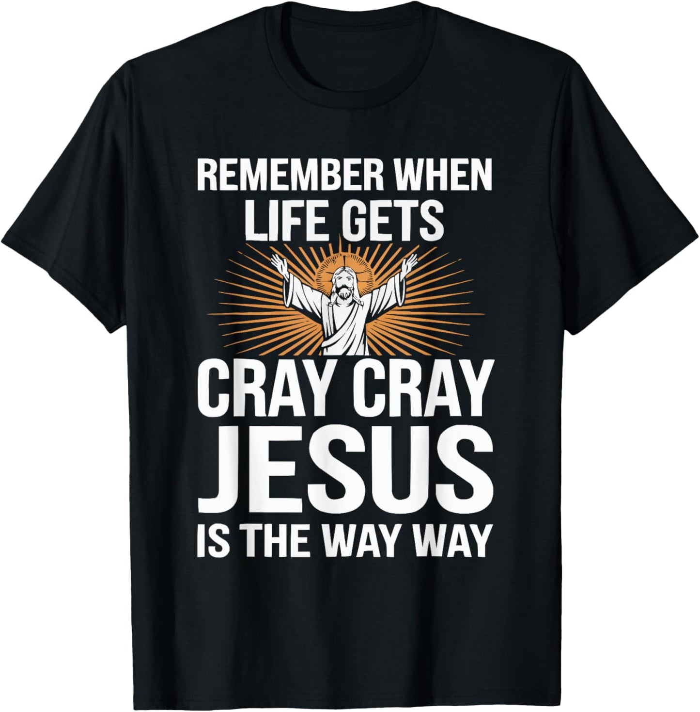 Funny Jesus Christ Religious Christian Believer Christianity T-Shirt - T-Shirt | Black