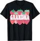 Grandma Of The Berry First Birthday Strawberry Family Party T-Shirt - T-Shirt | Black