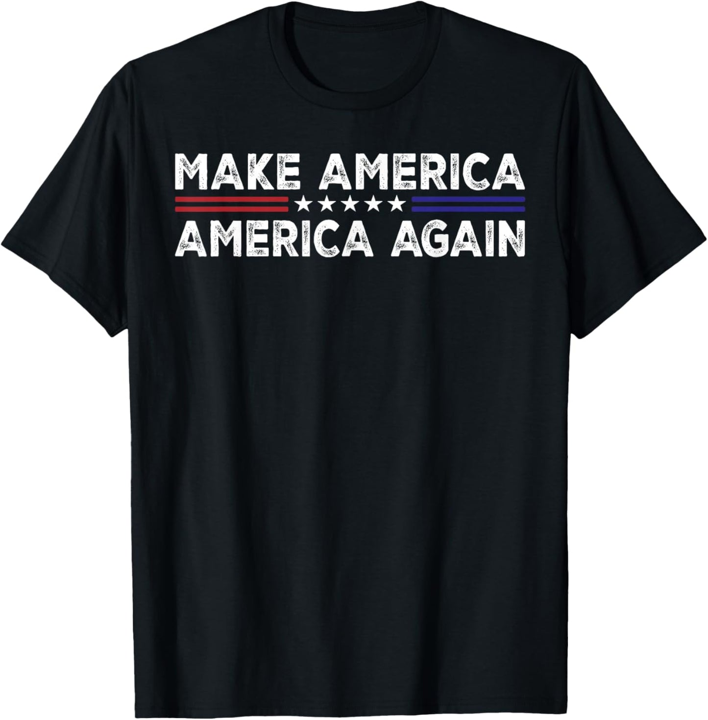Make America - America Again T-Shirt - T-Shirt | Black