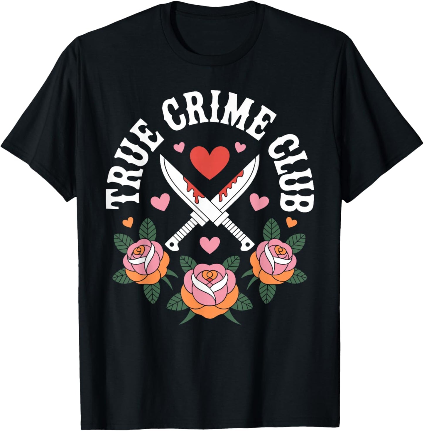 True Crime Club Podcast Lover Murder Mystery T-Shirt - T-Shirt | Black