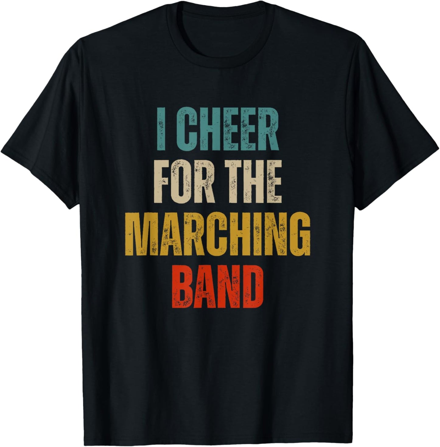 Funny I cheer for the marching band T-Shirt - T-Shirt | Black