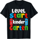 Kindergarten Level Start First Day of Kindergarten Gaming T-Shirt - T-Shirt | Black