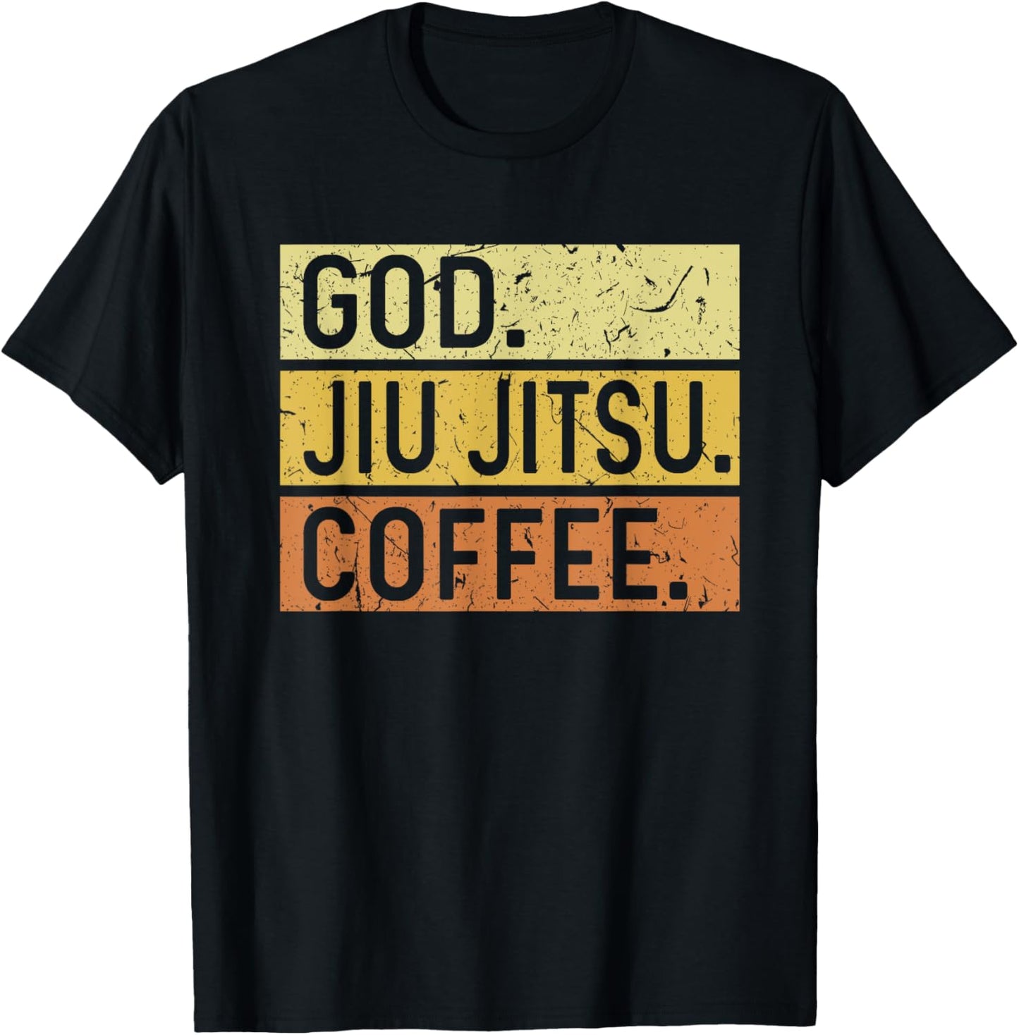 God Jiu Jitsu Coffee Jesus Brazilian Martial Arts T-Shirt - T-Shirt | Black