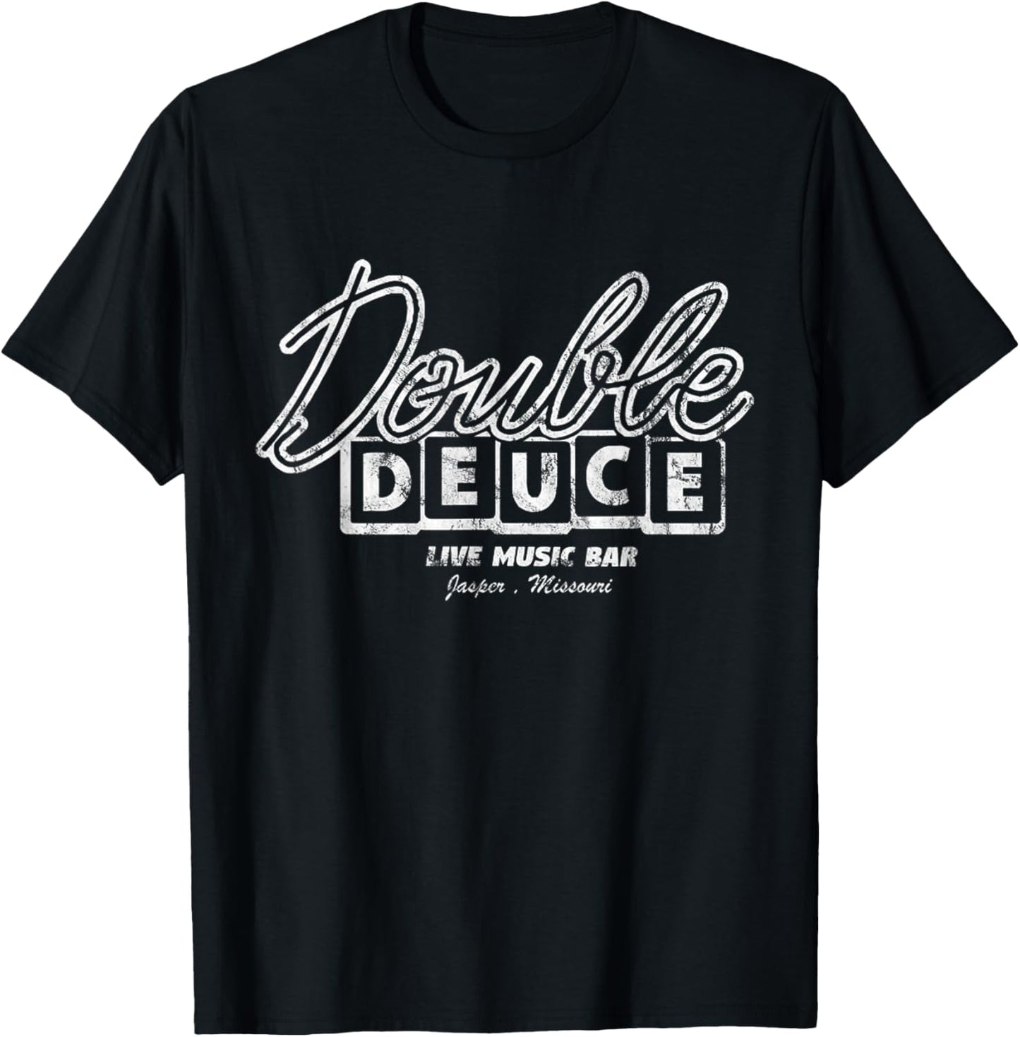 Double Live Deuce Music Vintage House T-Shirt - T-Shirt | Black