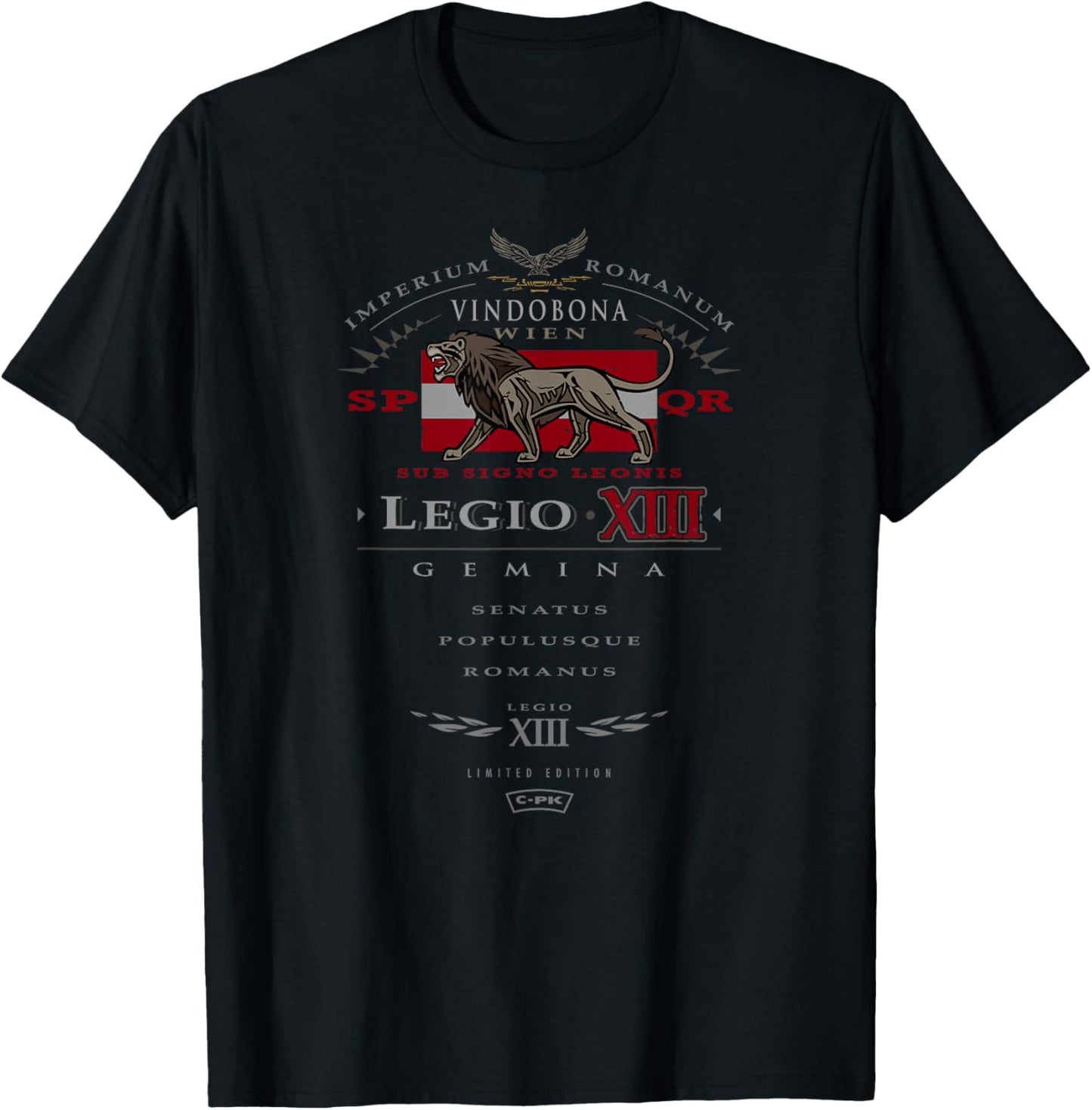 Austria - Vienna - The 13th Legion of Rome: Eagle and Lion T-Shirt - T-Shirt | Black