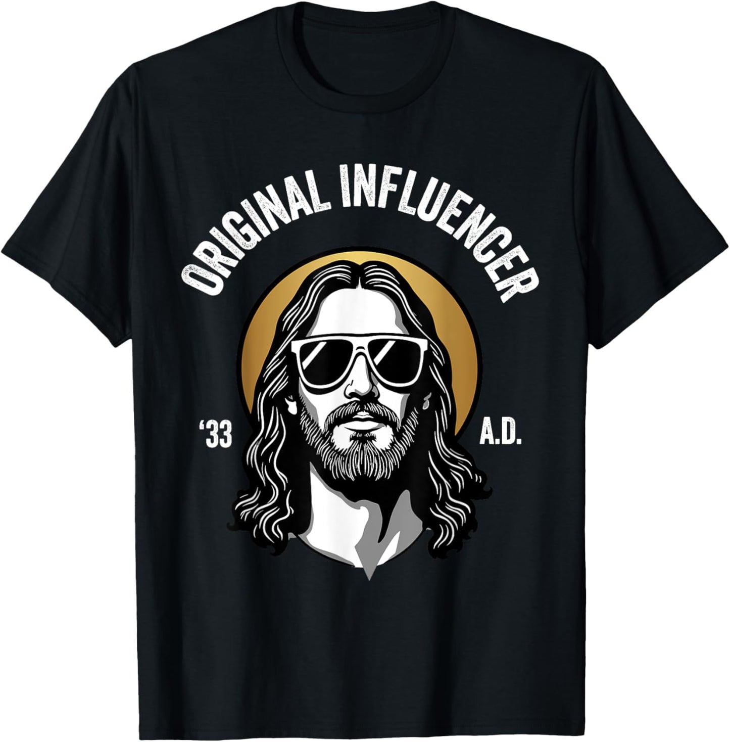 Funny Jesus Meme - Original Influencer - Cool Jesus T-Shirt - T-Shirt | Black
