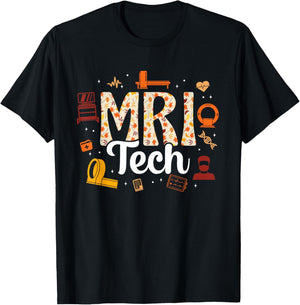 Mri Tech Medical Radiology Professionals T-Shirt - T-Shirt | Black